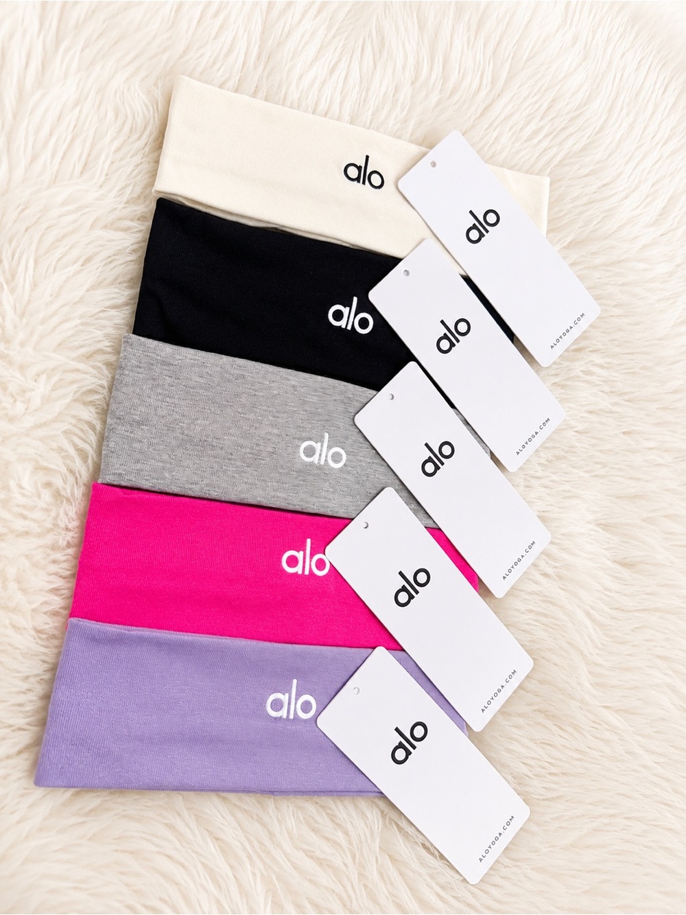 Alo Yoga Headband 5-Pack New With Tags Mixed Colors Athletic Hairbands One Size - Picture 3 of 3